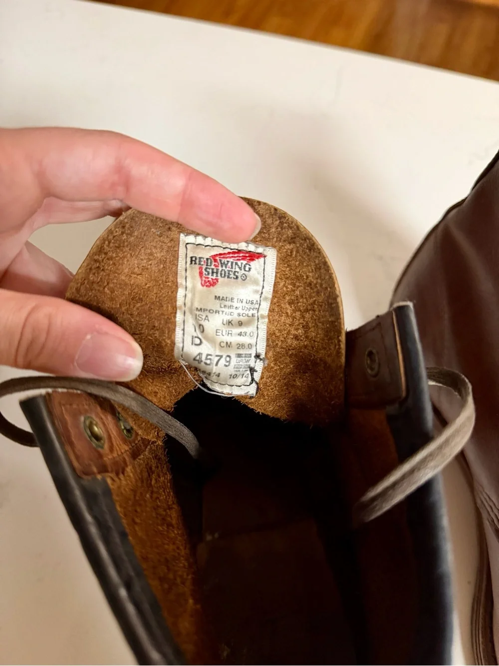 Red Wing Shoes used notice